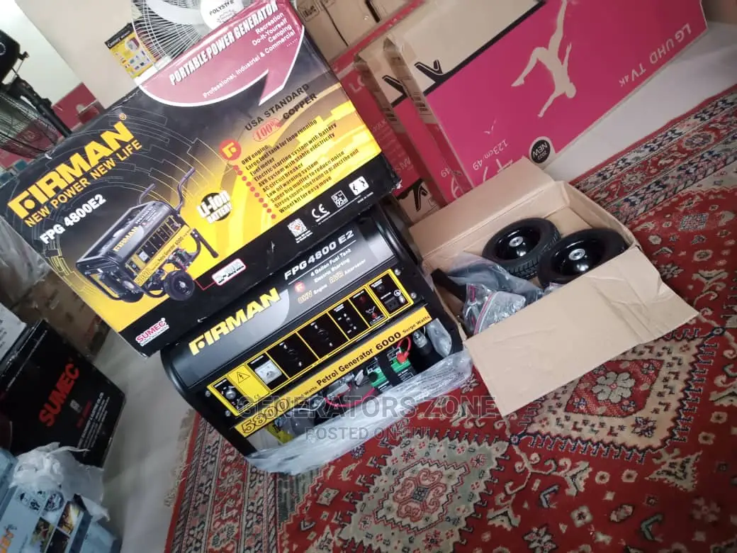Firman Petrol Generator Model Fpg4800e2 Automatic 6.5kva