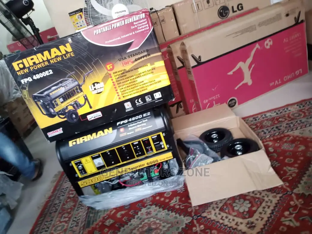 Firman Fpg4800e2 Automatic Generator 6.5kva - Yellow