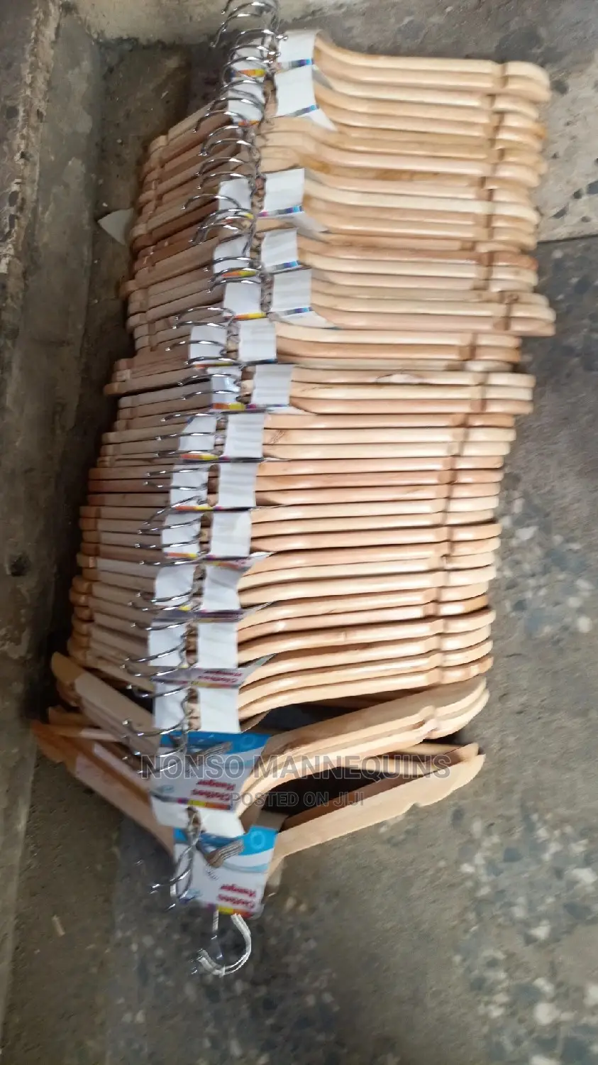 Bundles of Neat Wooden Hangers
