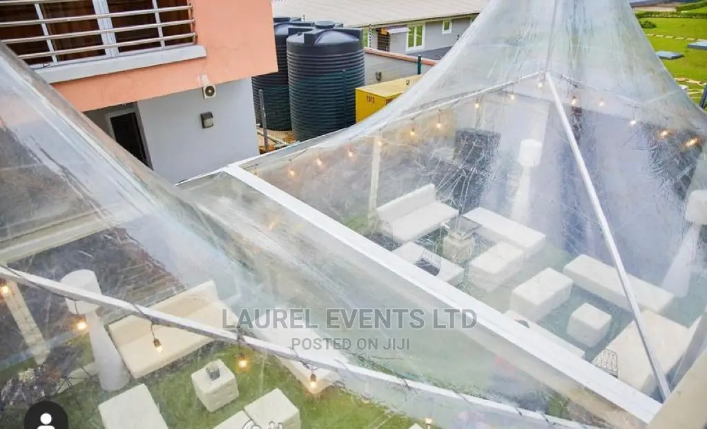 Transparent Tents 20ft by 20ft for Rental
