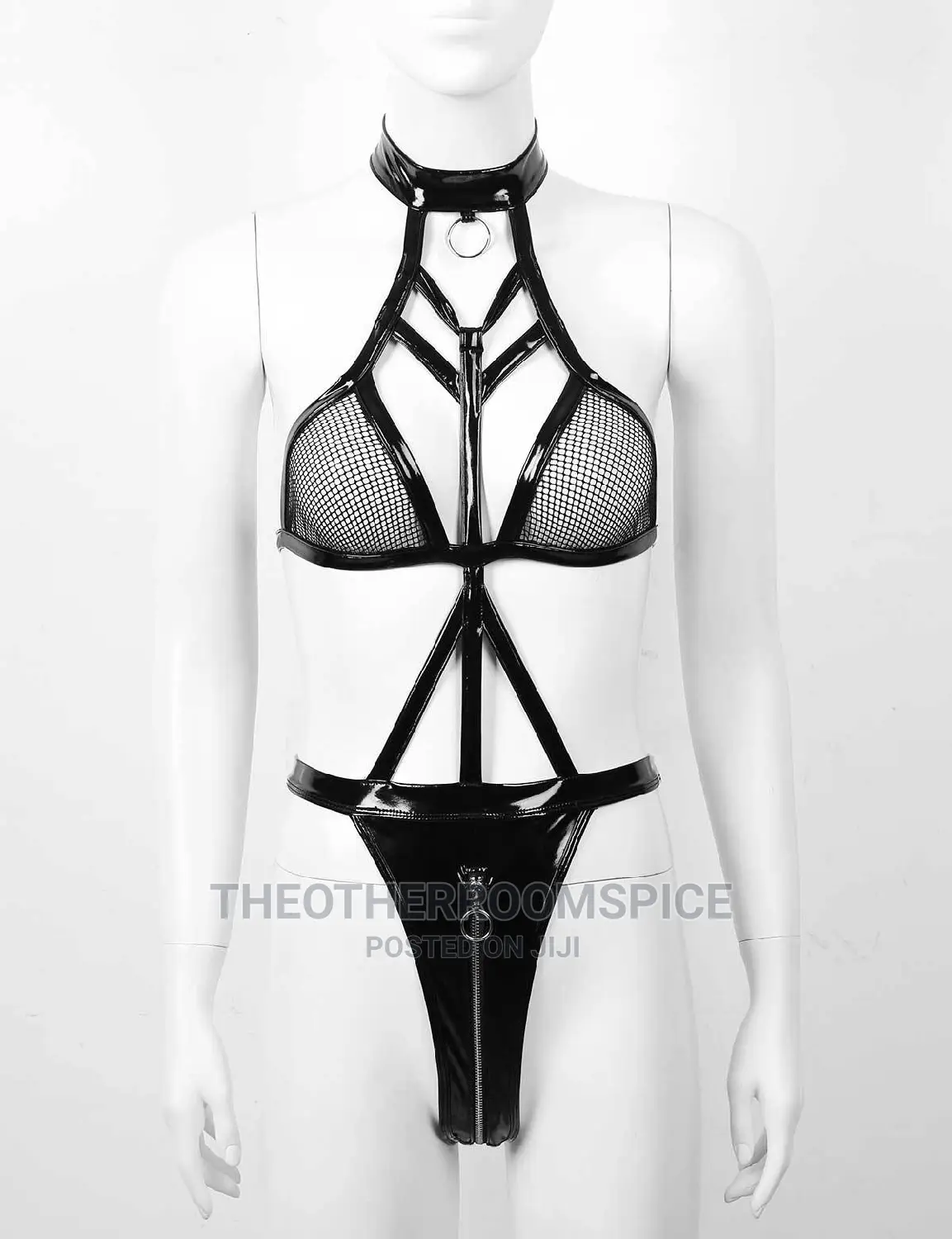 Black Bodysuit Casual Cooperate Ladies Playsuit With Zip