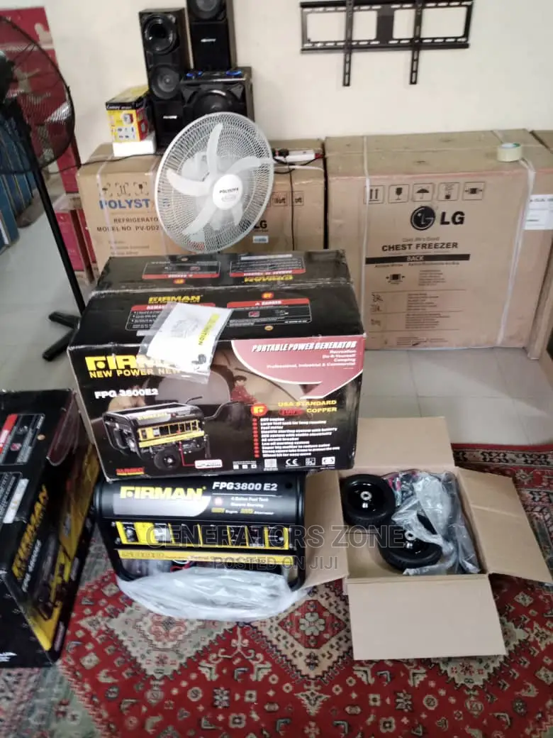 Firman Fpg3800e2 Key Start Generator 5.5kva - Yellow