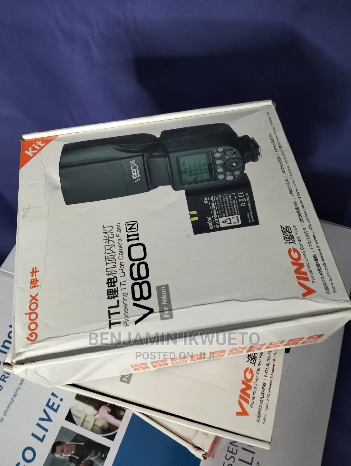 V860ii Godox Flash With Inbuilt Battery