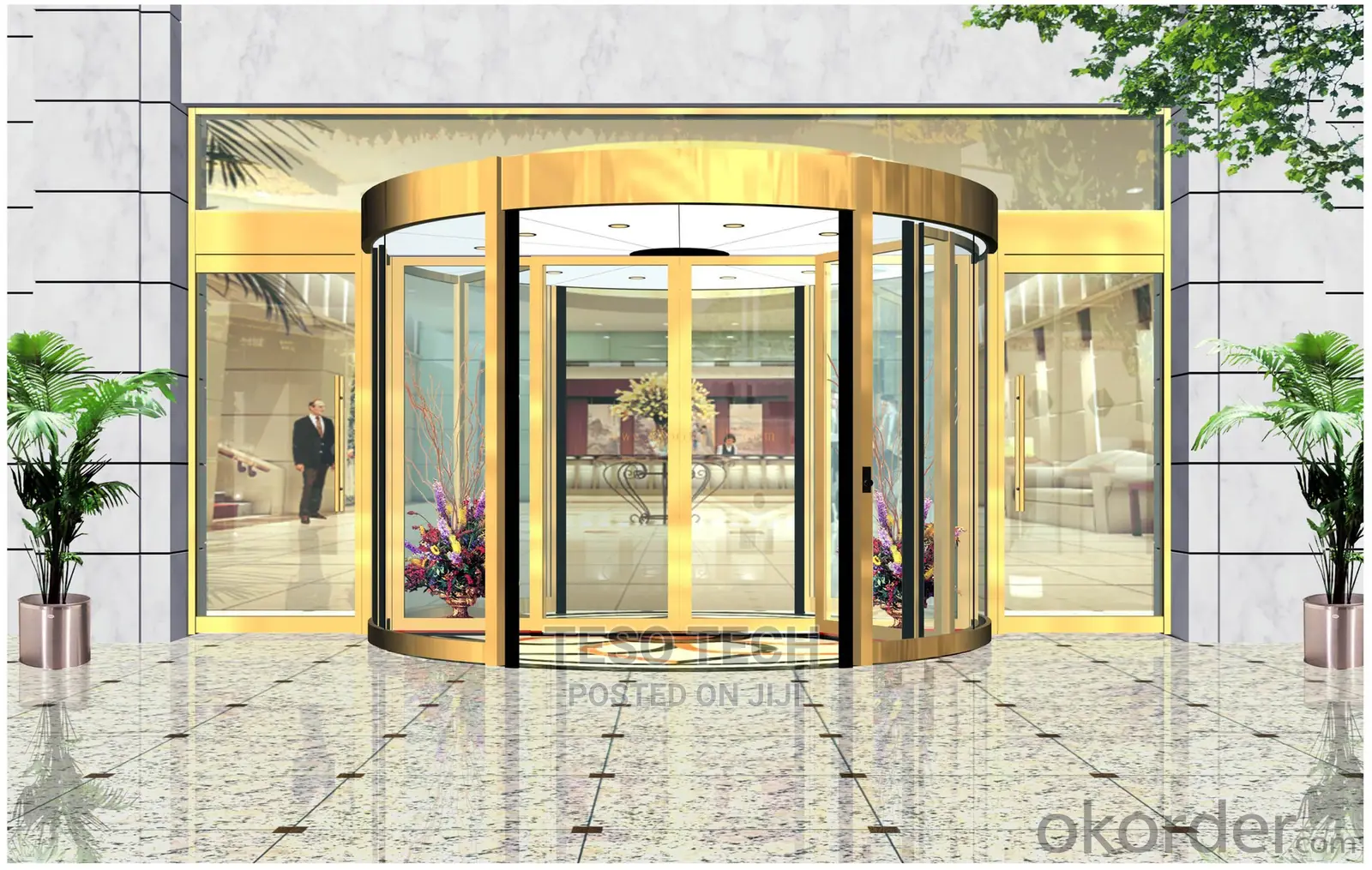 Revolving Glass Door