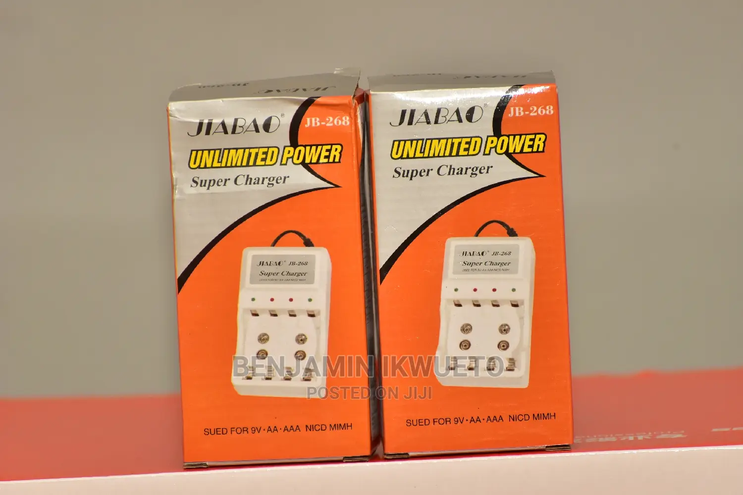 Charger for Rechargeable Finger Batteries.