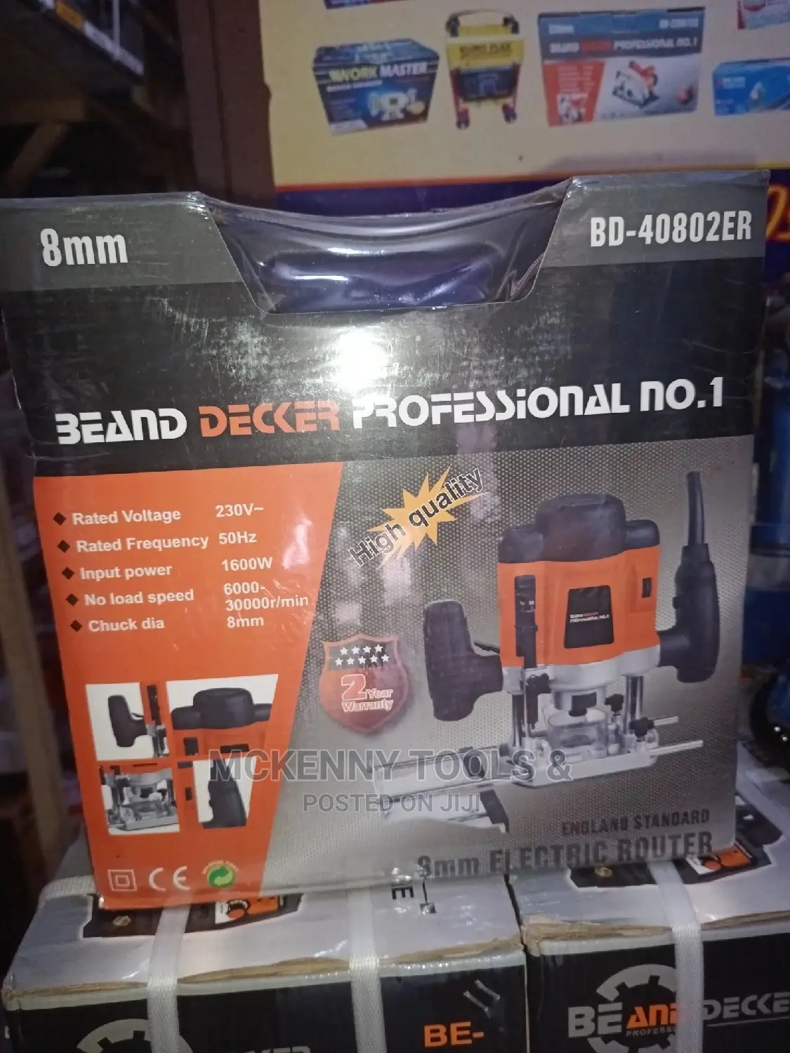 Beand Decker Proffessional No 1 8mm Router Machine 1600w