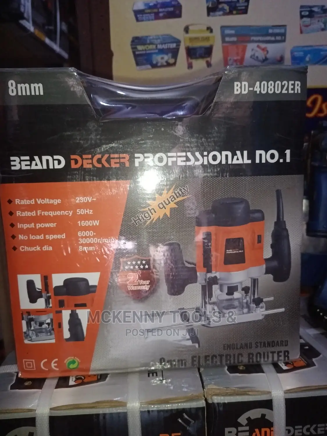 Beand Decker Proffessional No 1 8mm Router Machine 1600w