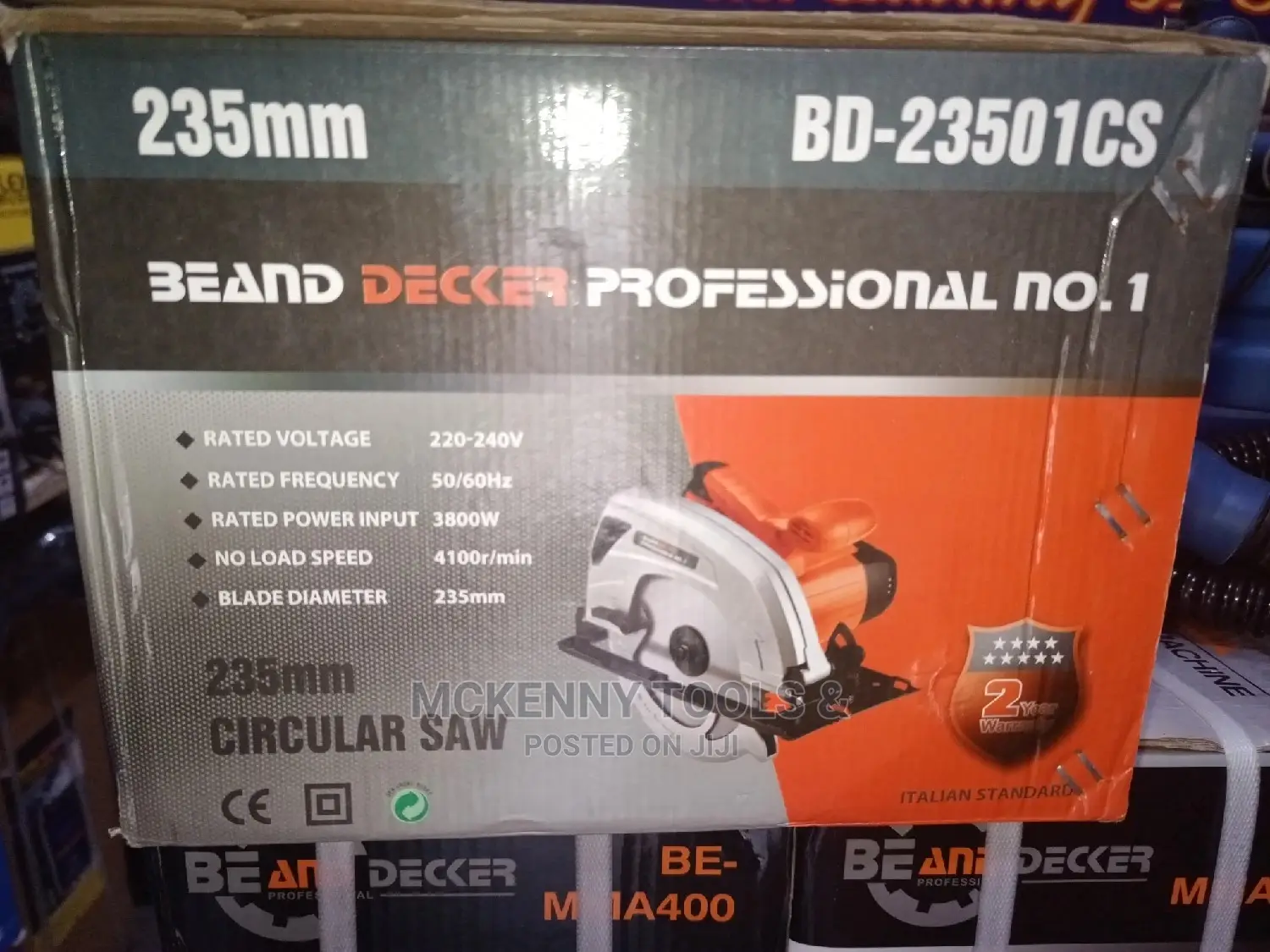 235mm Be and Decker Professional Circular Saw Machine 3800 W