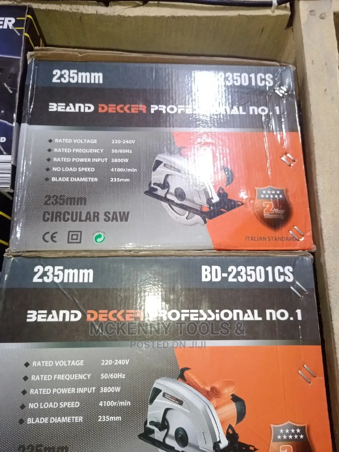 235mm Be and Decker Professional Circular Saw Machine 3800 W