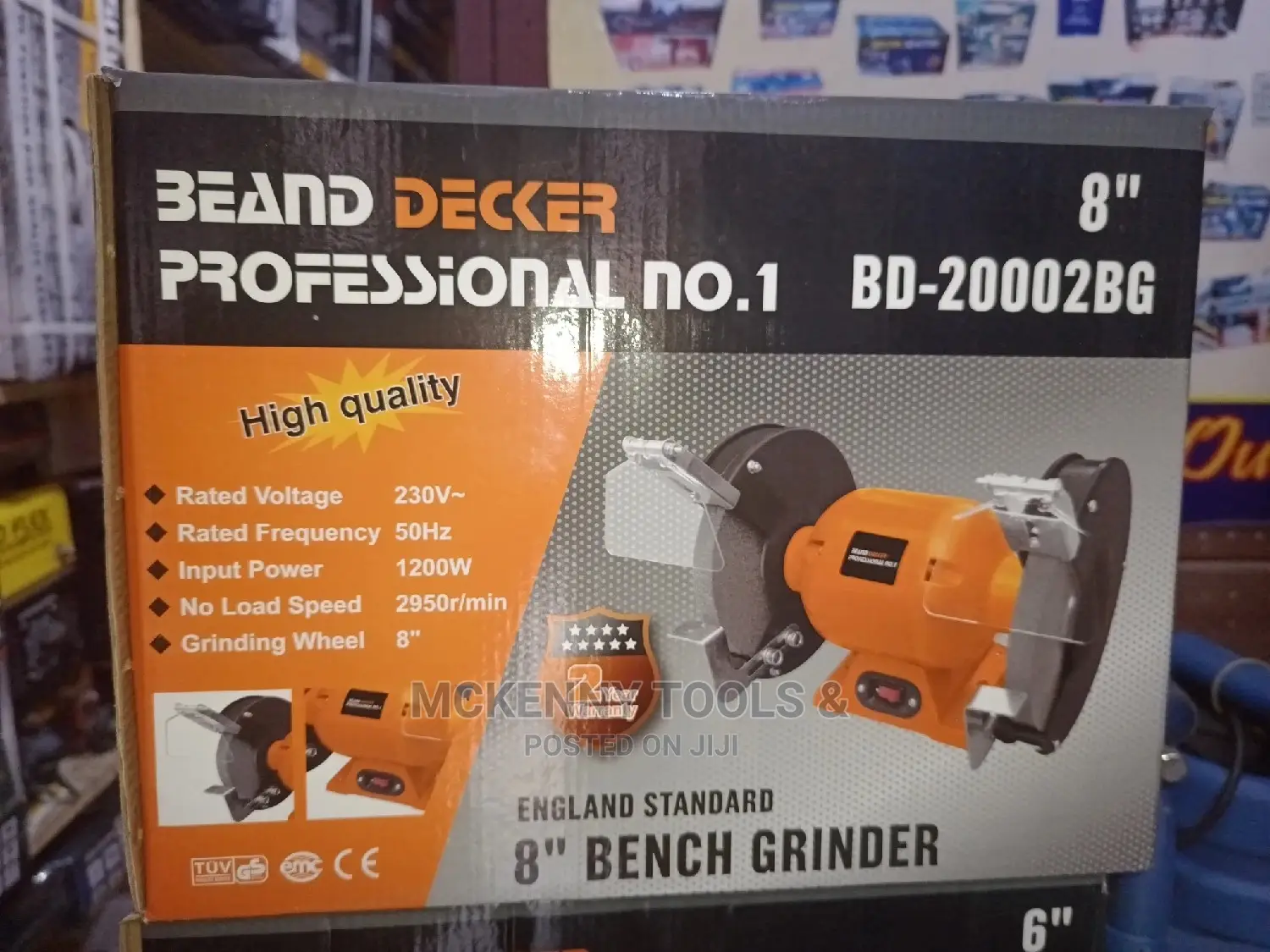 8" Beand Decker Professional No1 Bench Grinder 1200W
