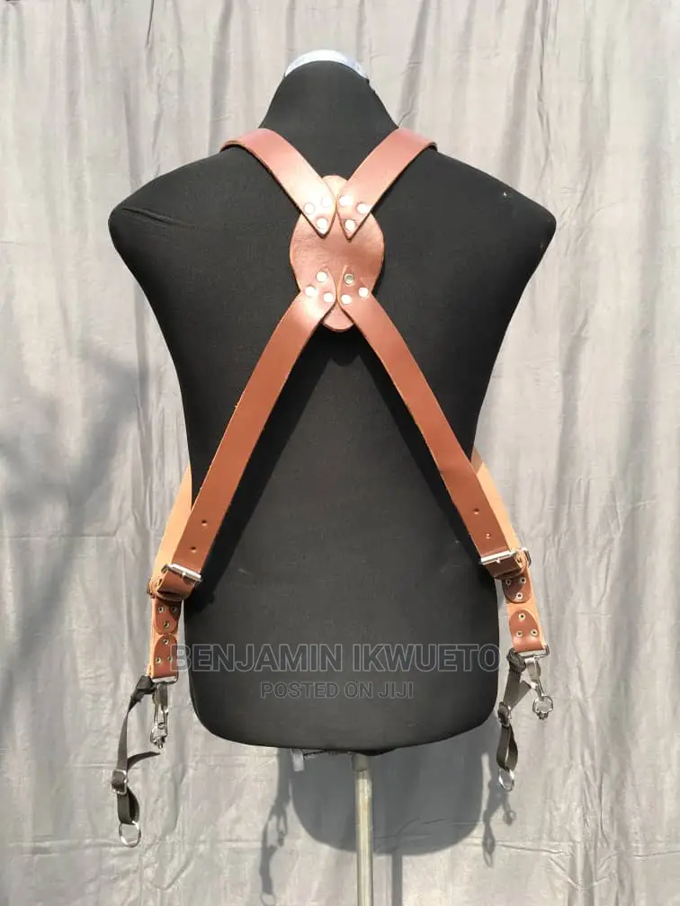 Leather Camera Belt, Double