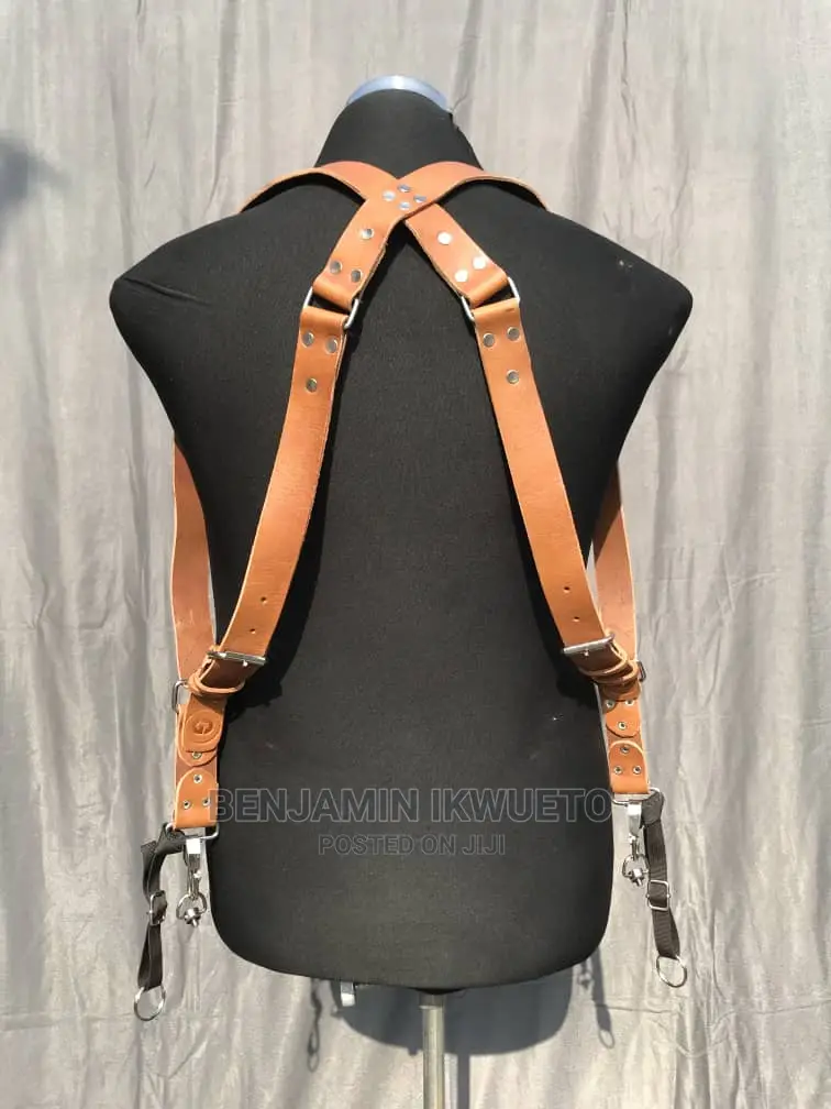 Leather Camera Belt, Double