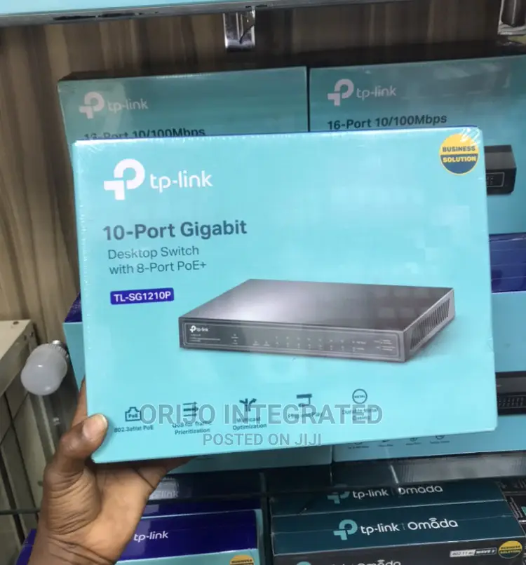 Link Tl-Sg1210p 10-Port Gigabit Desktop Switch, 8port Poe+