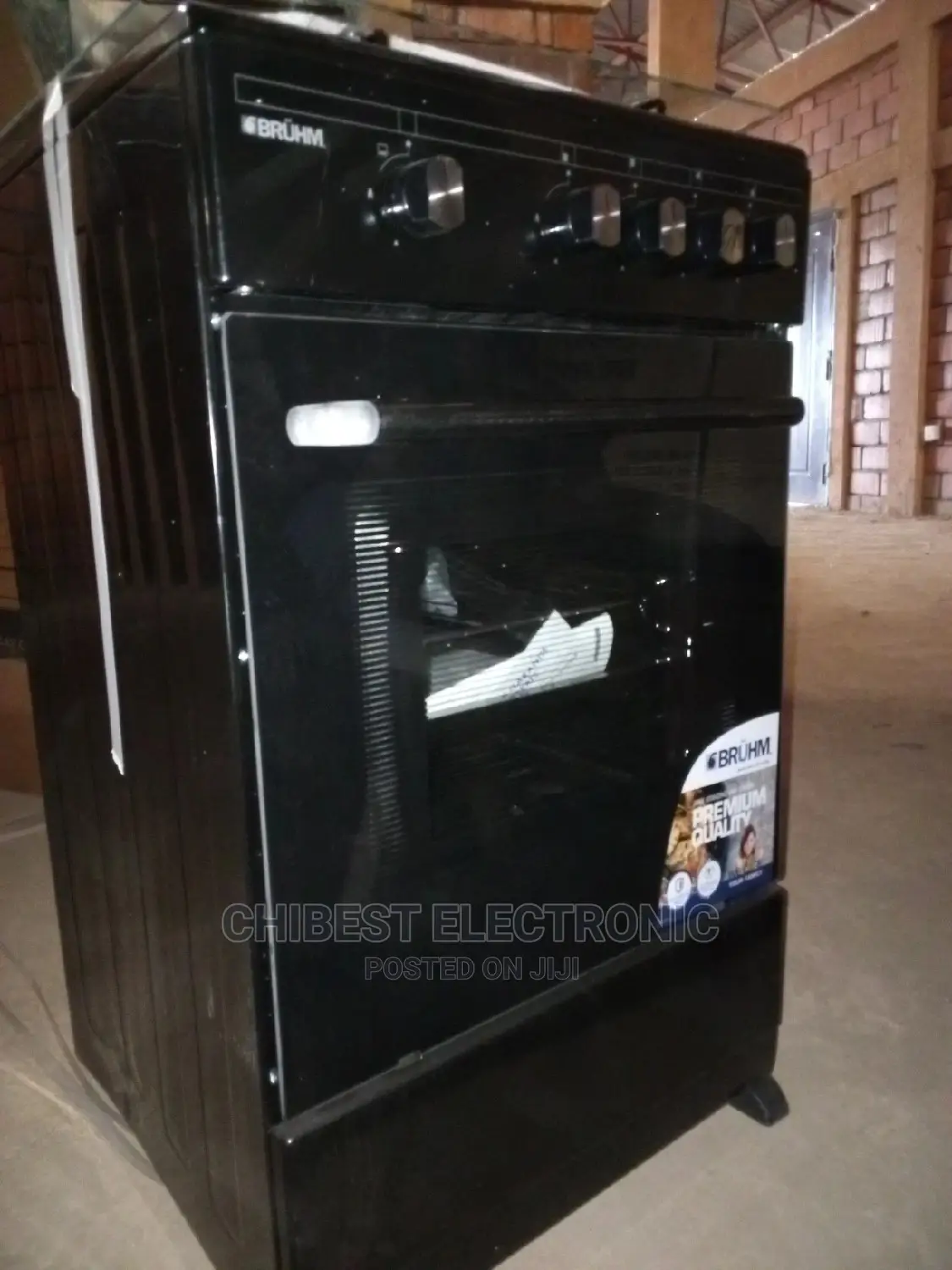 Bruhm Gas Cooker Three in One With a Year Warranty New