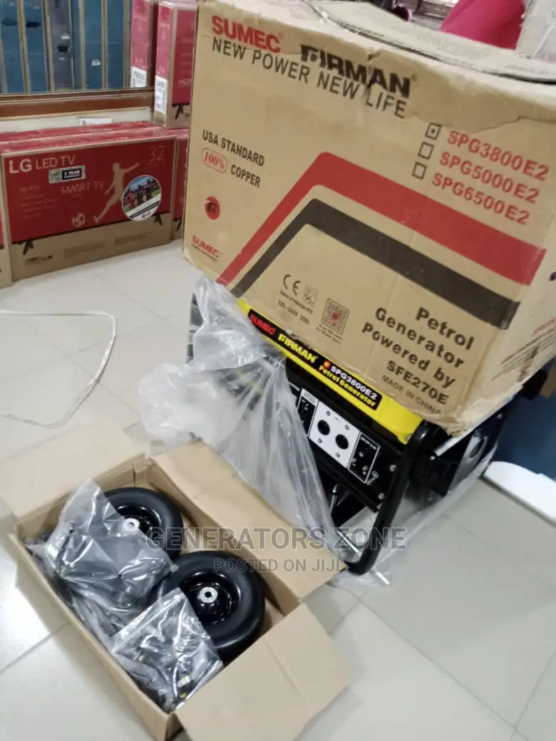 Sumec Firman Spg3800e2 9.5kva +Tyres, Automatic Generator