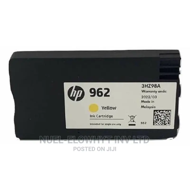 HP 962 Yellow Original Ink Cartridge, 3HZ98AN#140