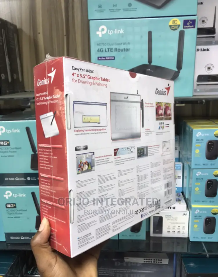 Genius 4'x5.5' Graphic Tablet With Cordlesspen Easypen I405x