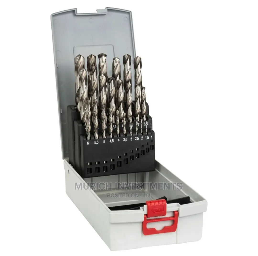 Bosch 25 Piece Metal Twist Drill Bit Set, 1mm to 13mm
