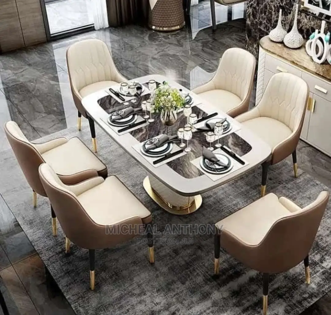 Royal Turkey Marble Dining By 6