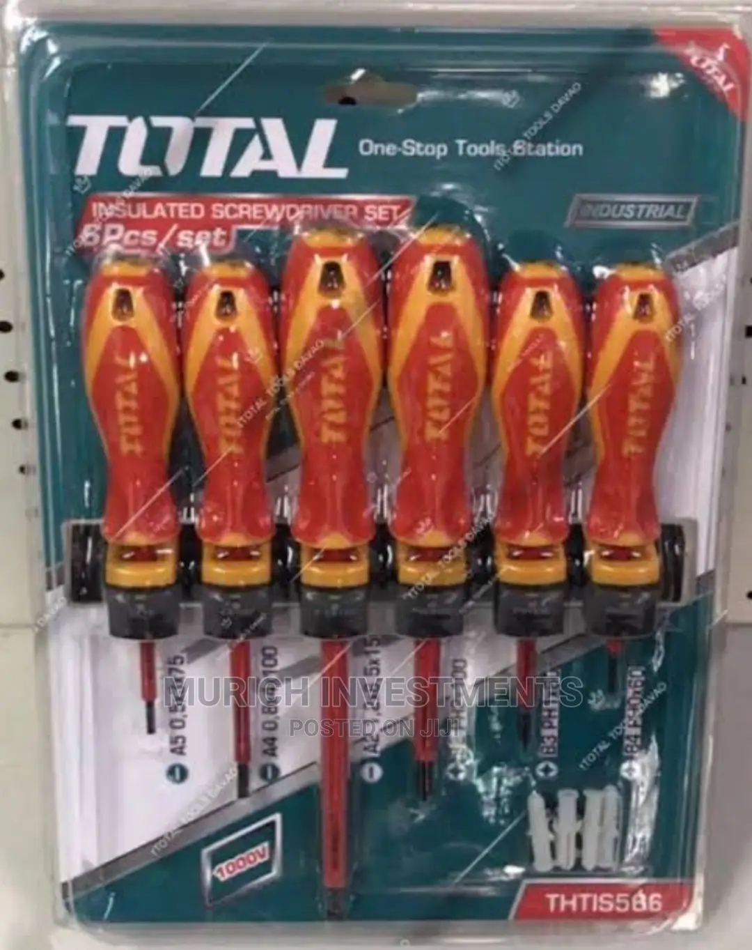 TOTAL 6pcs Insulated Screwdriver Set THTIS566