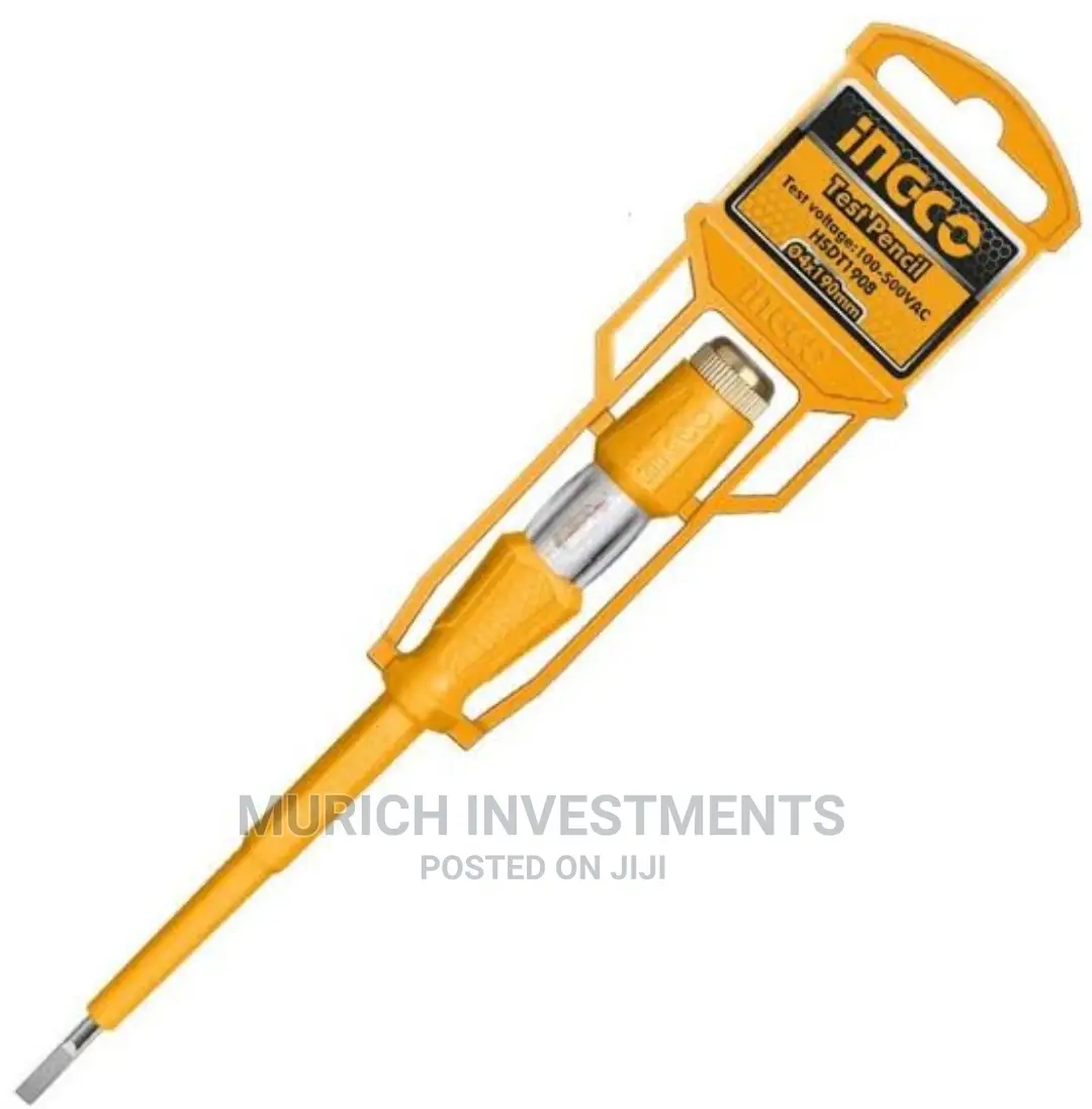 Ingco Screwdriver Voltage Detector 100-500v Ingco Hsdt1908