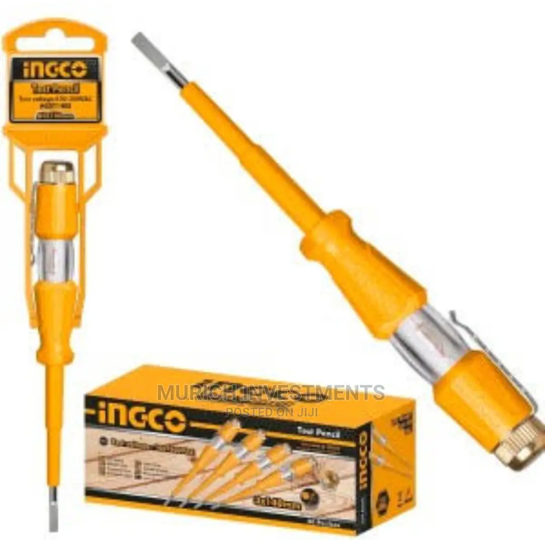 Ingco Screwdriver Voltage Detector 100-500v Ingco Hsdt1908