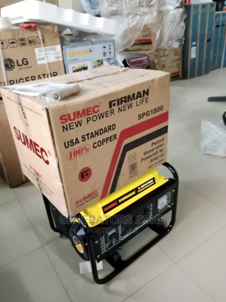 Sumec Firman Petrol Generator Spg1800 1.8kva- Low Noise