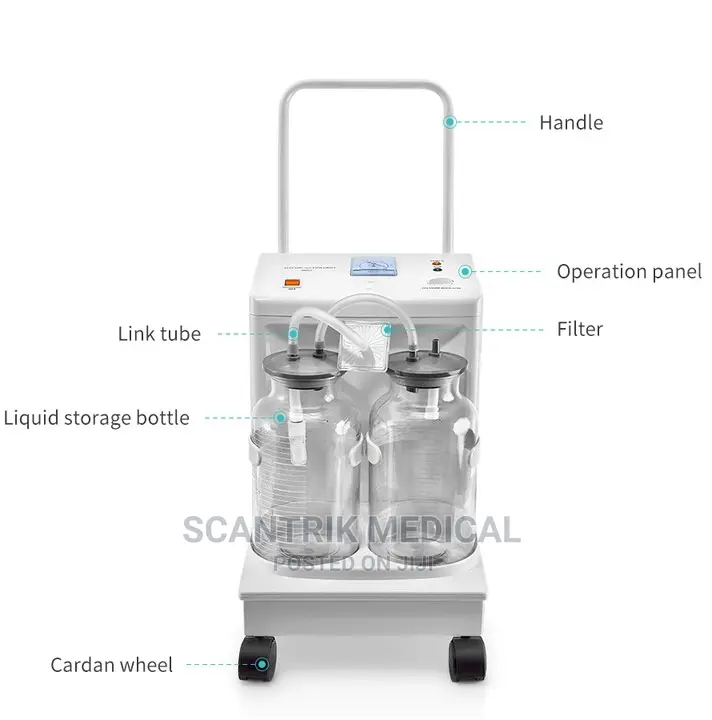 Surgical Double Bottles Electric Suction Machine