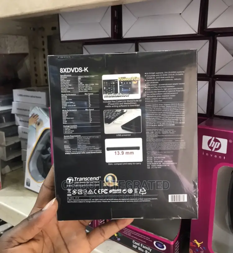 Transcend Slim Portable Dvd Writer