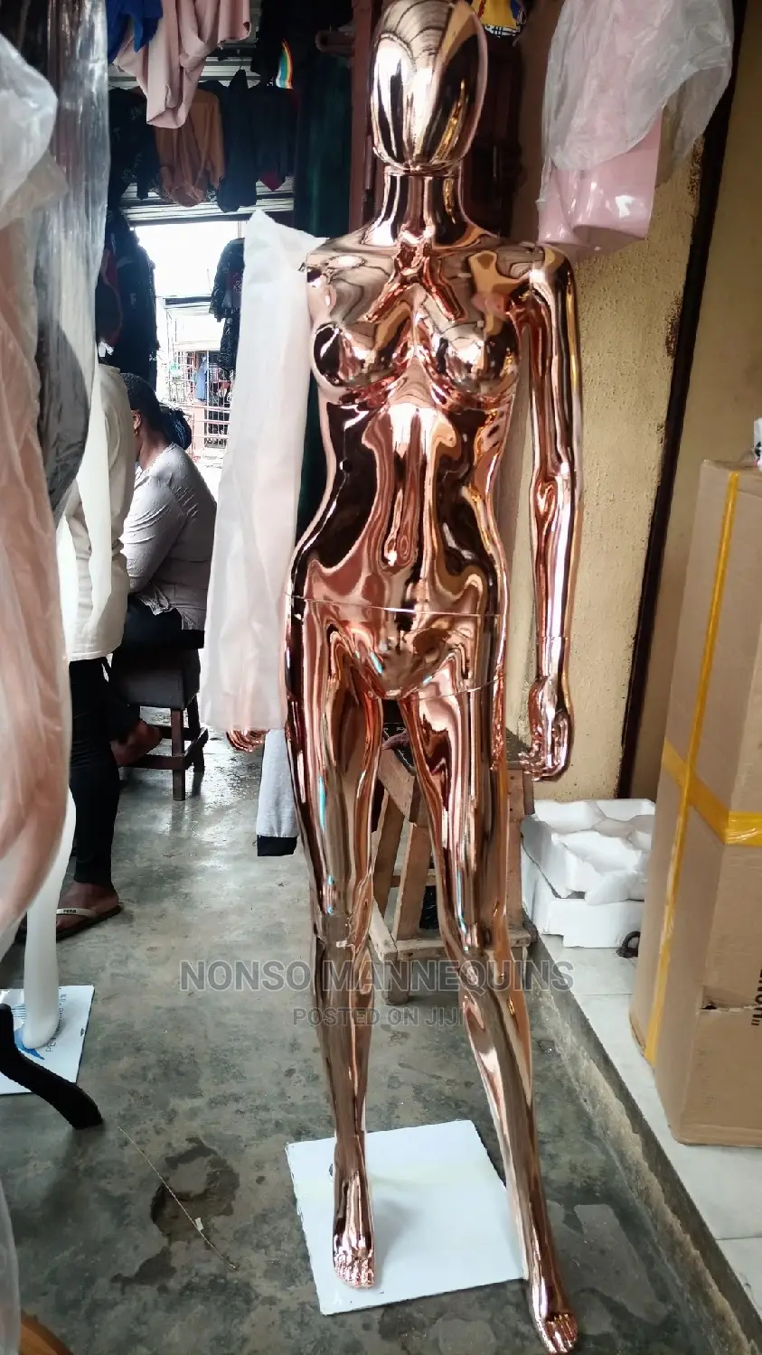 Size 8 Body Rose Gold Chrome Faceless Female Mannequins