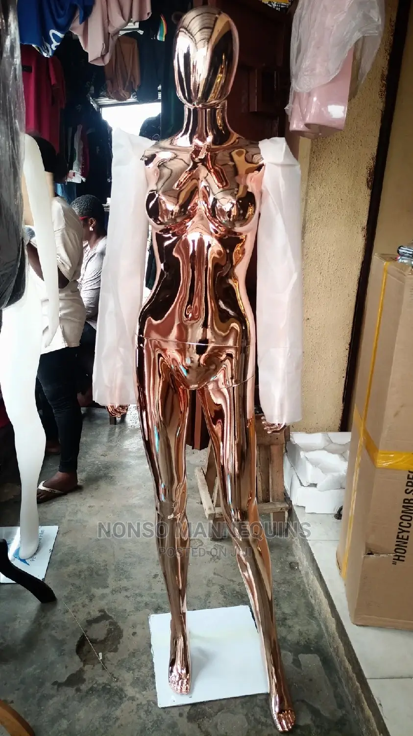 Size 8 Body Rose Gold Chrome Faceless Female Mannequins