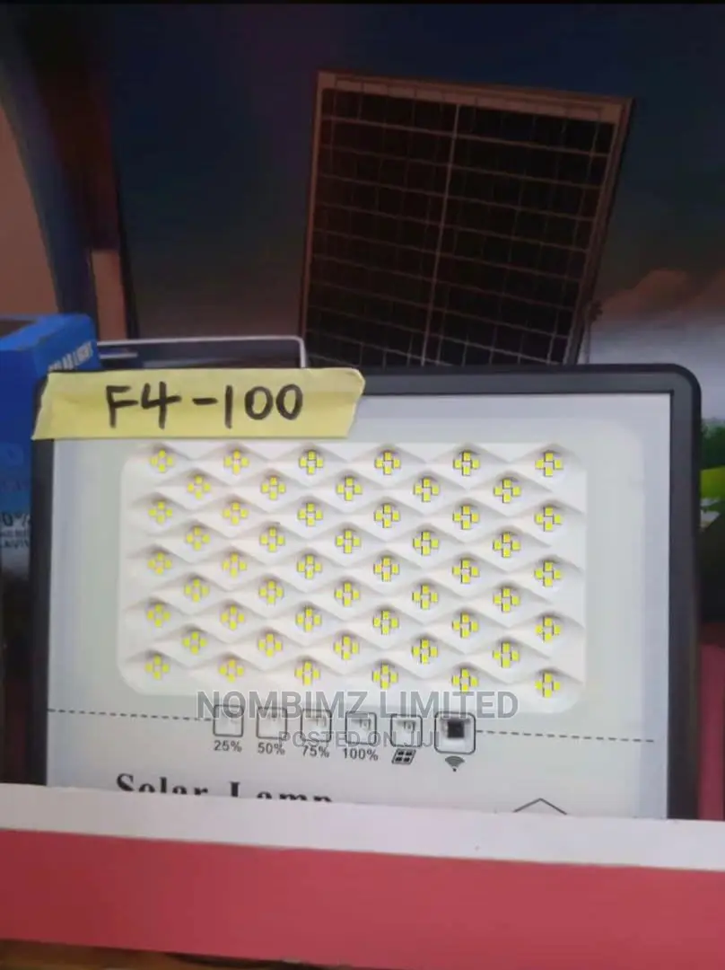 100 Watt All in One Solar Flood Light