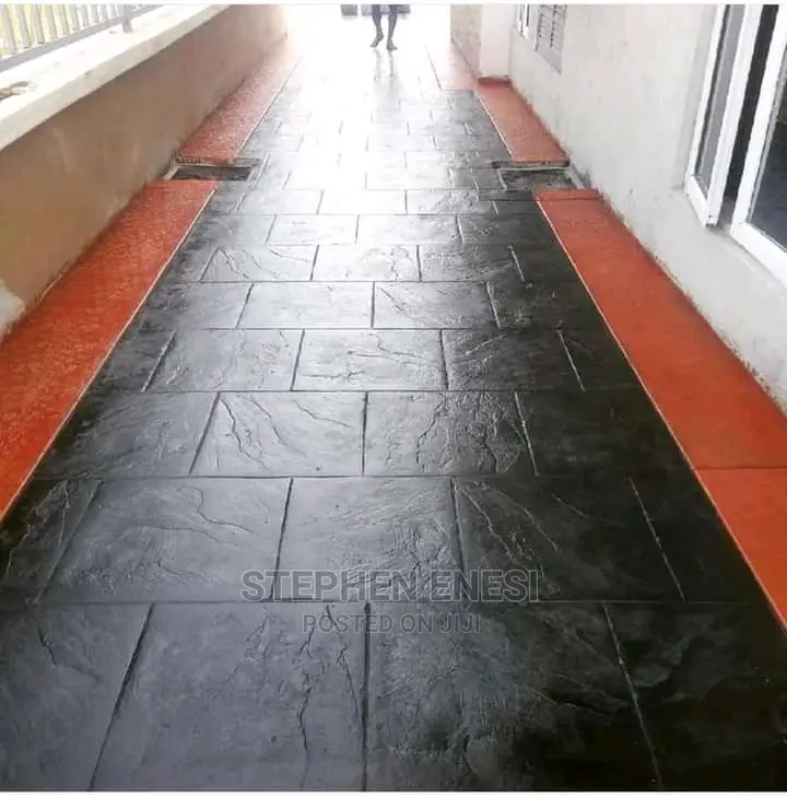 Neatly Designed Stamped Concrete
