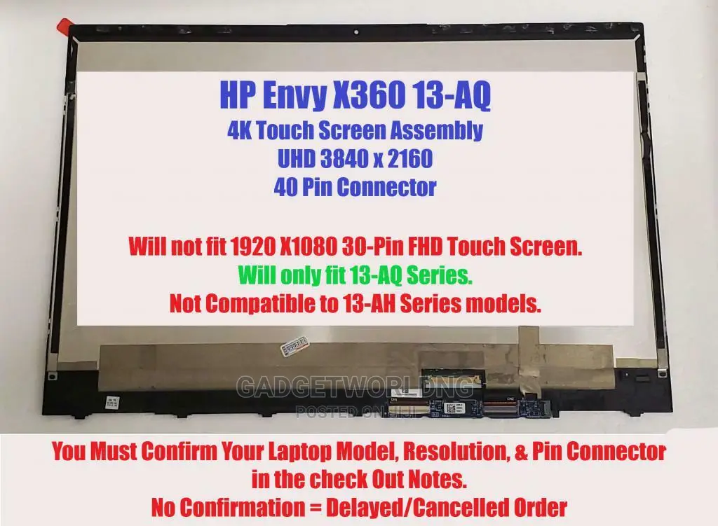Hp Envy 13, X360 Screen Replacement Service