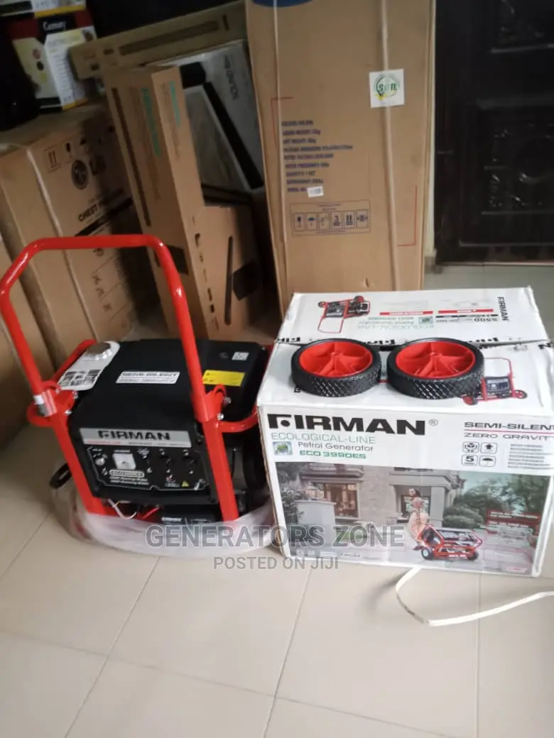 100%Copper Firman Generator Eco3990es-Keystart 5.5kva