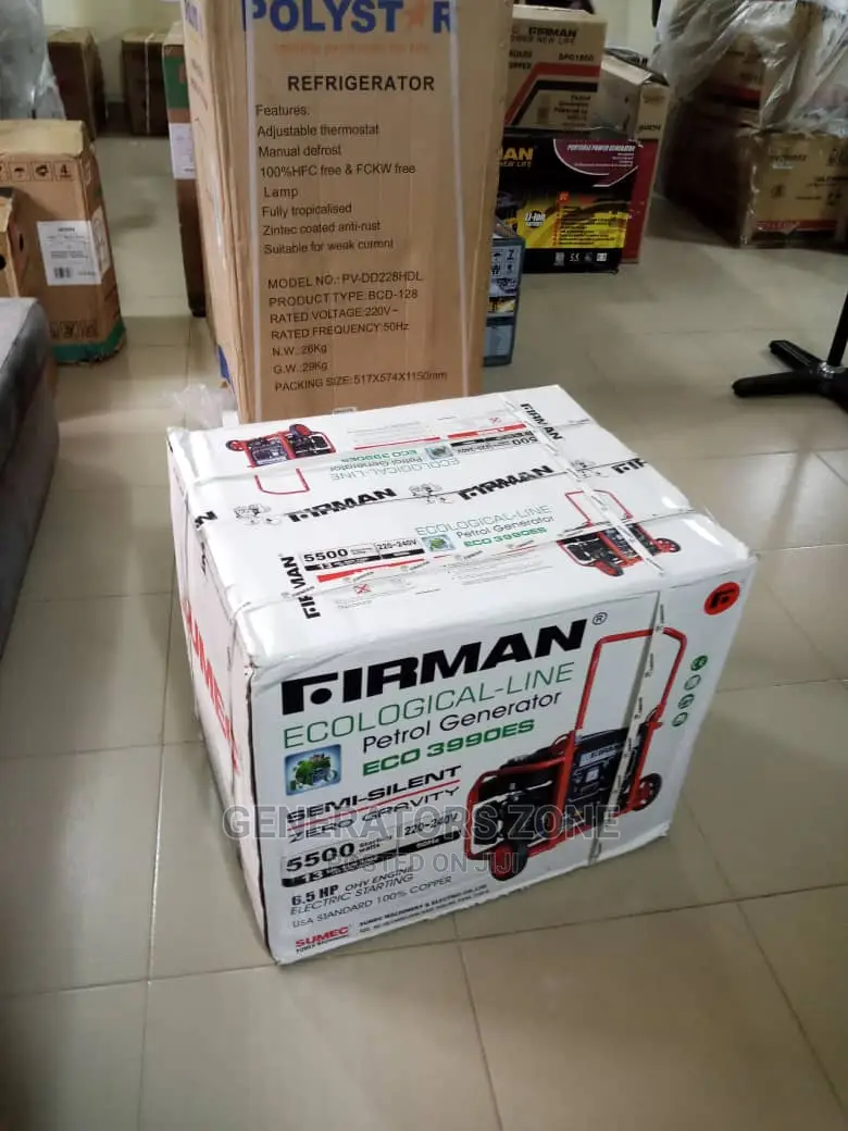 Brand New Firman Generator 'Eco3990es' - Automatic 5.5kva