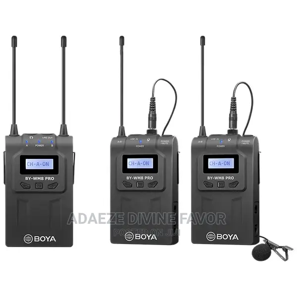 Boya UHF Wireless Microphone (Dual-Channel, BY-WM8 PRO-)