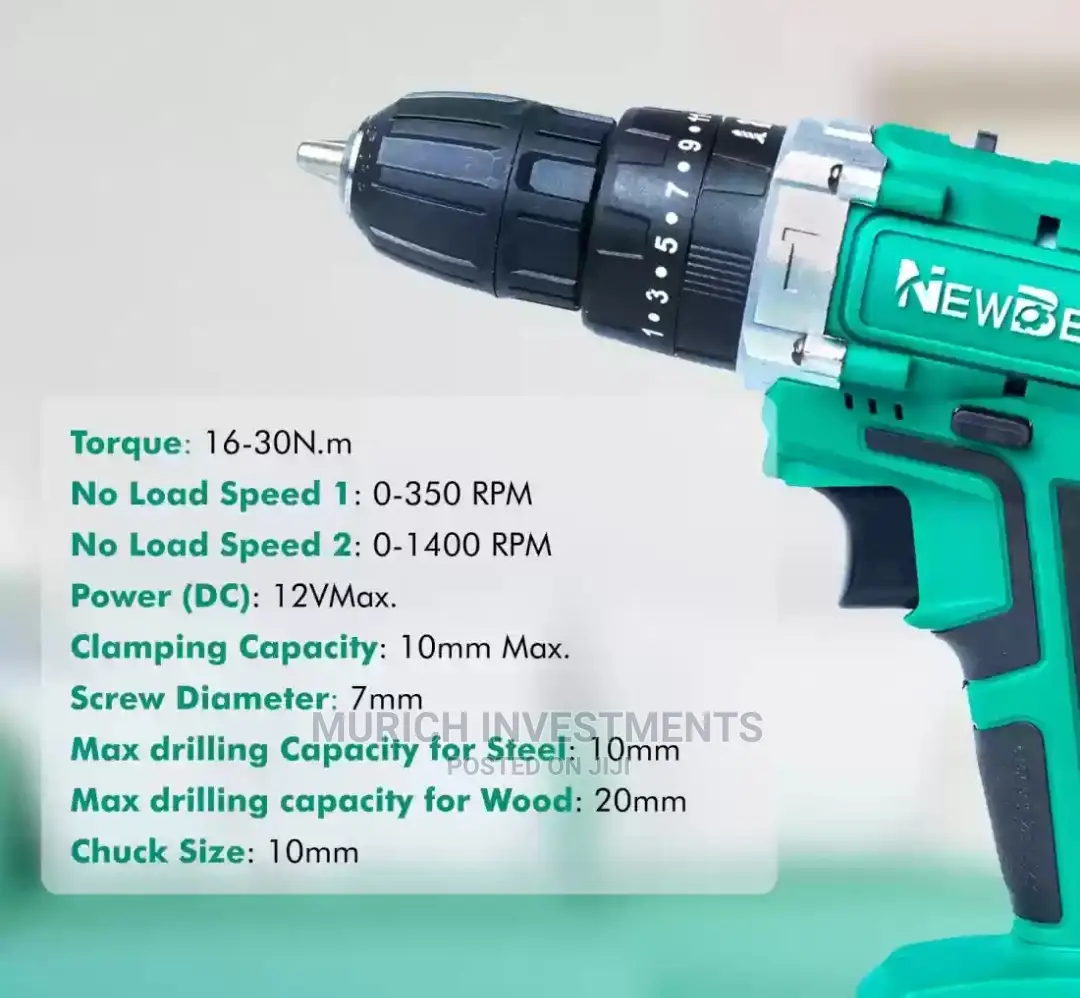 Newbeat Power Tools 12V 10mm Cordless Drill