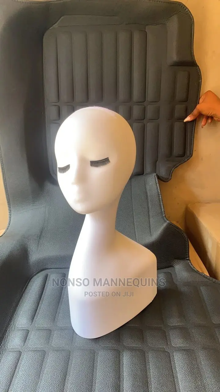 White Long And Short Mannequin Heads