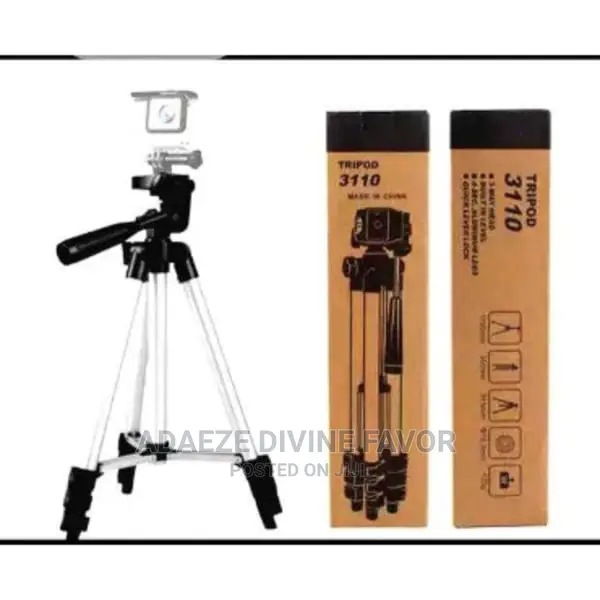 Tripod 3110 Stand Holder + Selfie Ringlight + Telescope Lens