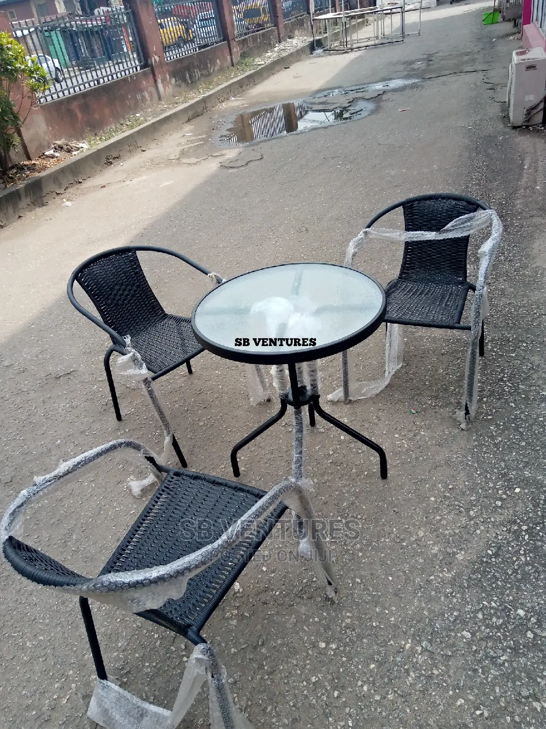 Rattan Coffee Indoor and Outdoor Table Chair Set