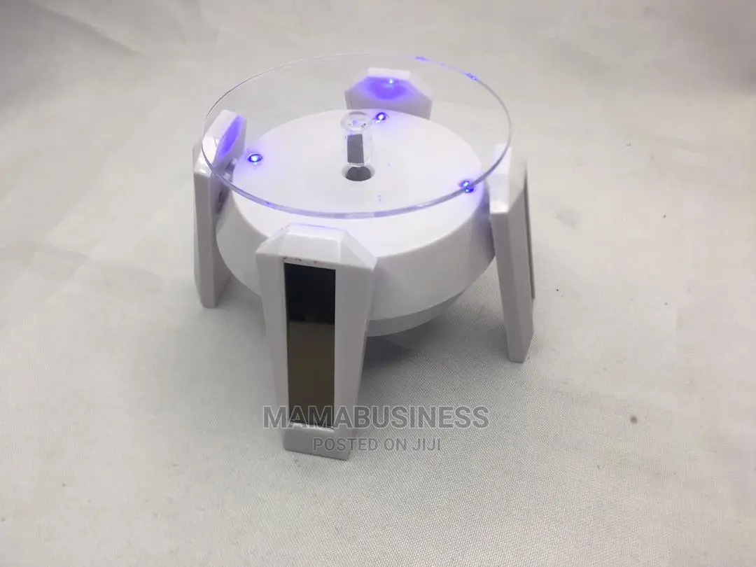 Solar Powered Rotating Turntable Display Stand