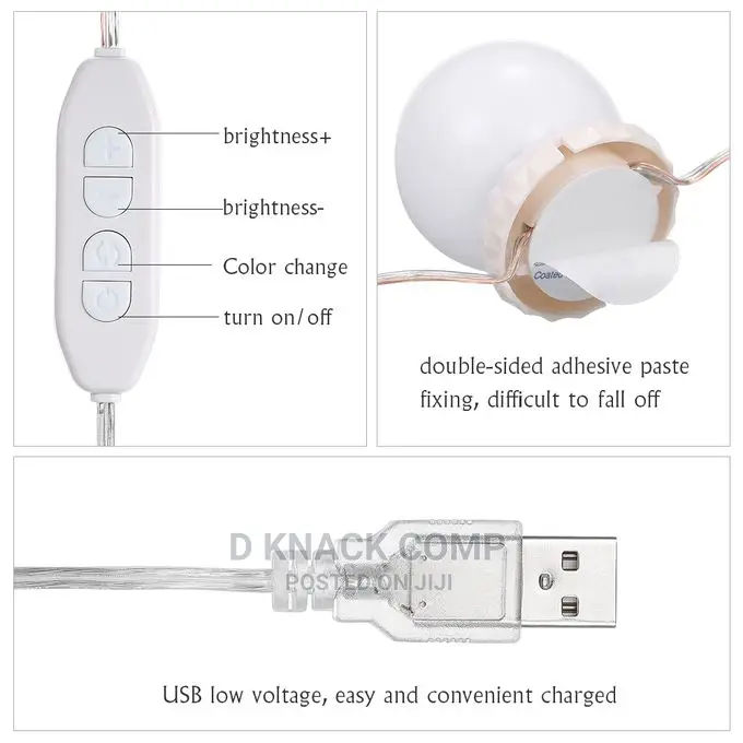 Leds Mirror Lights Kit With 10 Bulbs 3 Modes