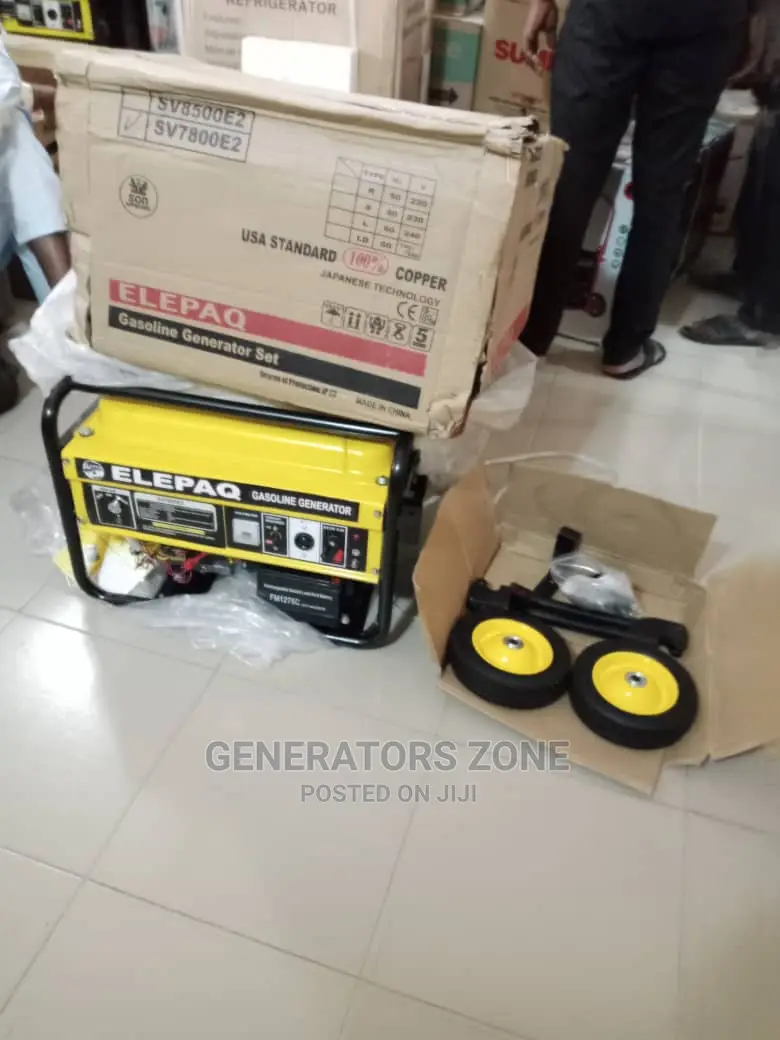 Elepaq Automatic Generator Sv7800e2- 5kva PLUS Tyres