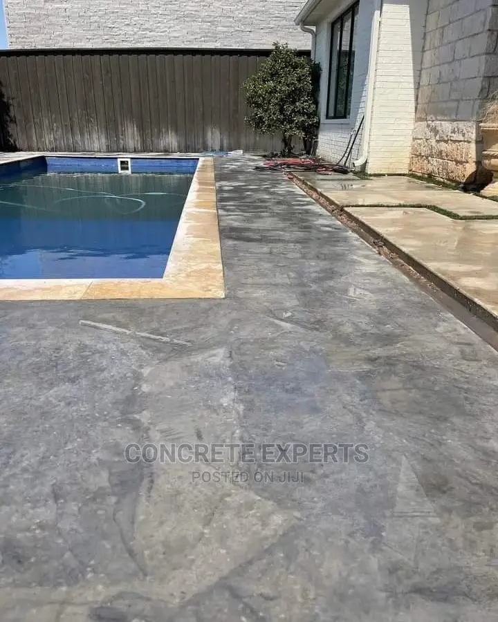 Pretty Concrete Stamped Floors