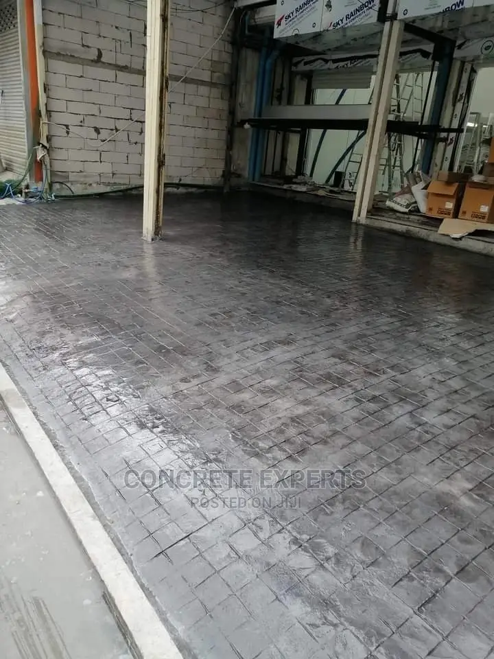 Clear Concrete Stamped Floors