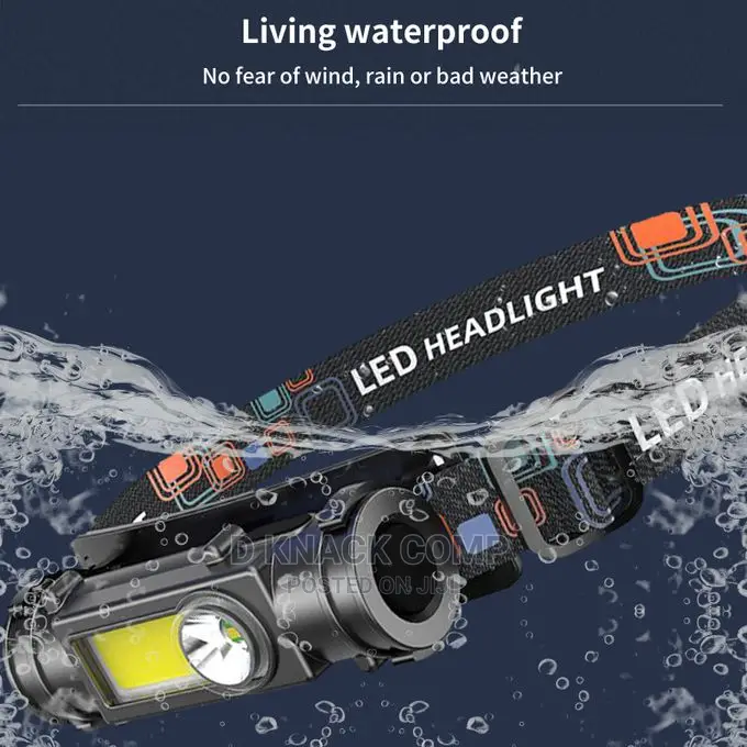 LED Headlamps Outdoor Flashlight Far Near Double Light