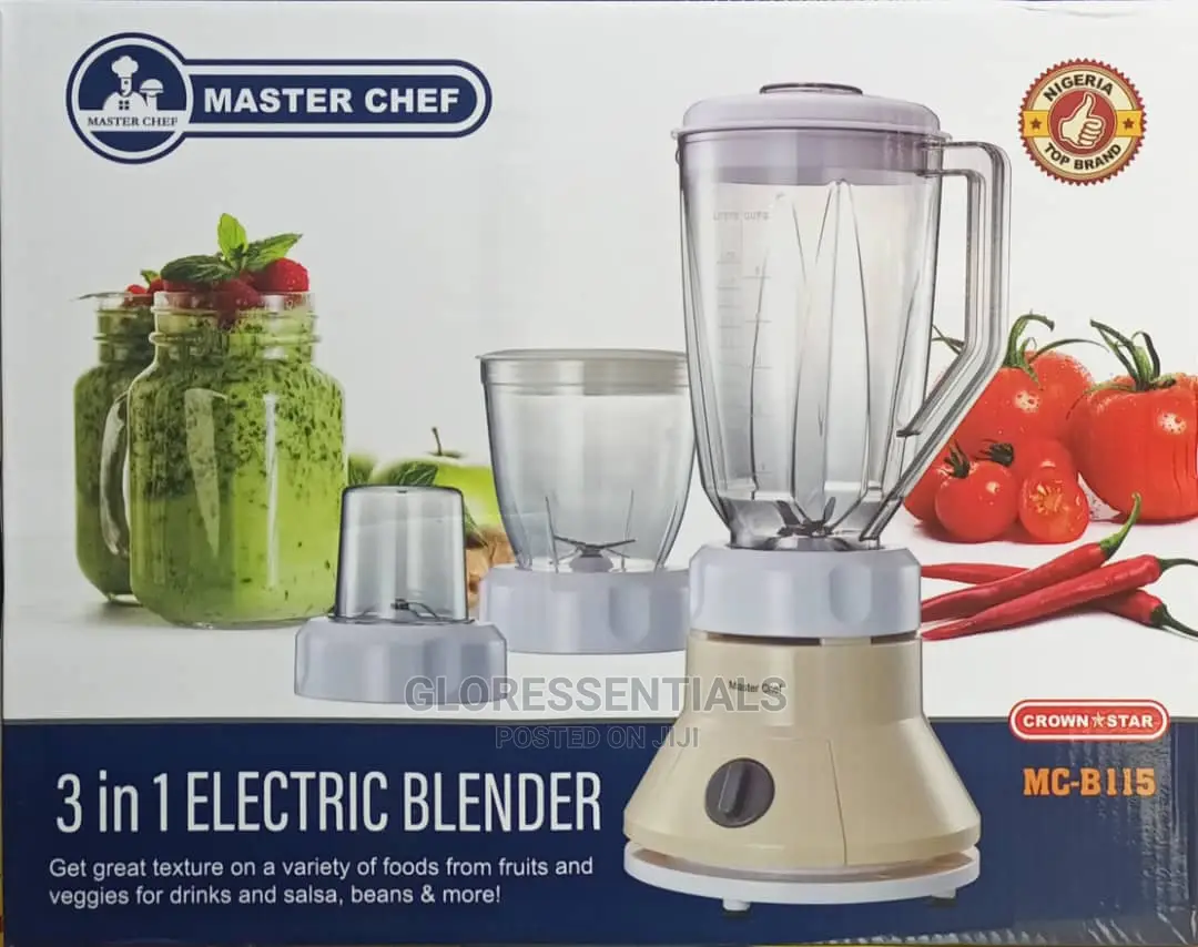 Master Chef 3in1 Electric Blender With Mill-2 Liters Jar