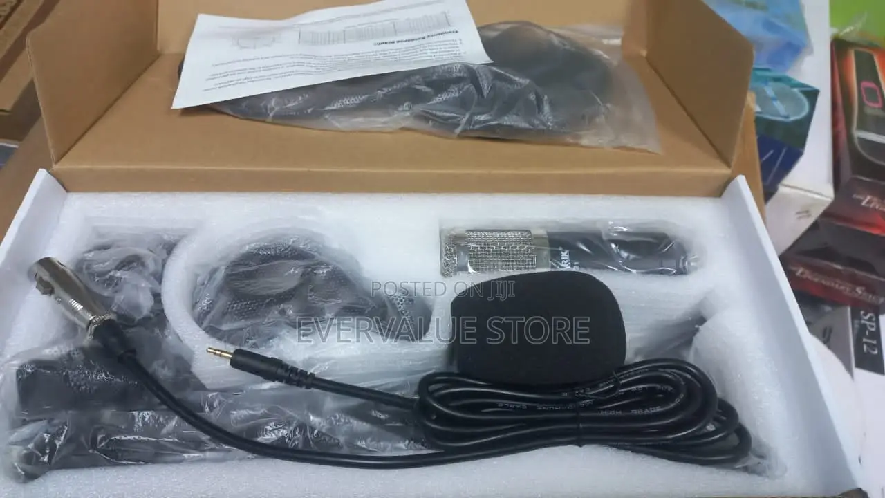 Studio Condenser Microphone With Pop Filter
