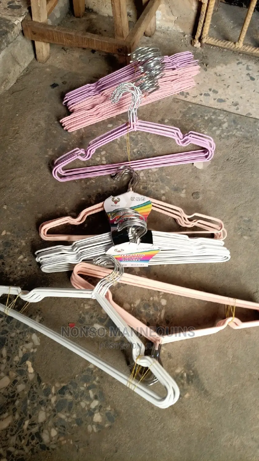 Different Colours Of Coated Hangers
